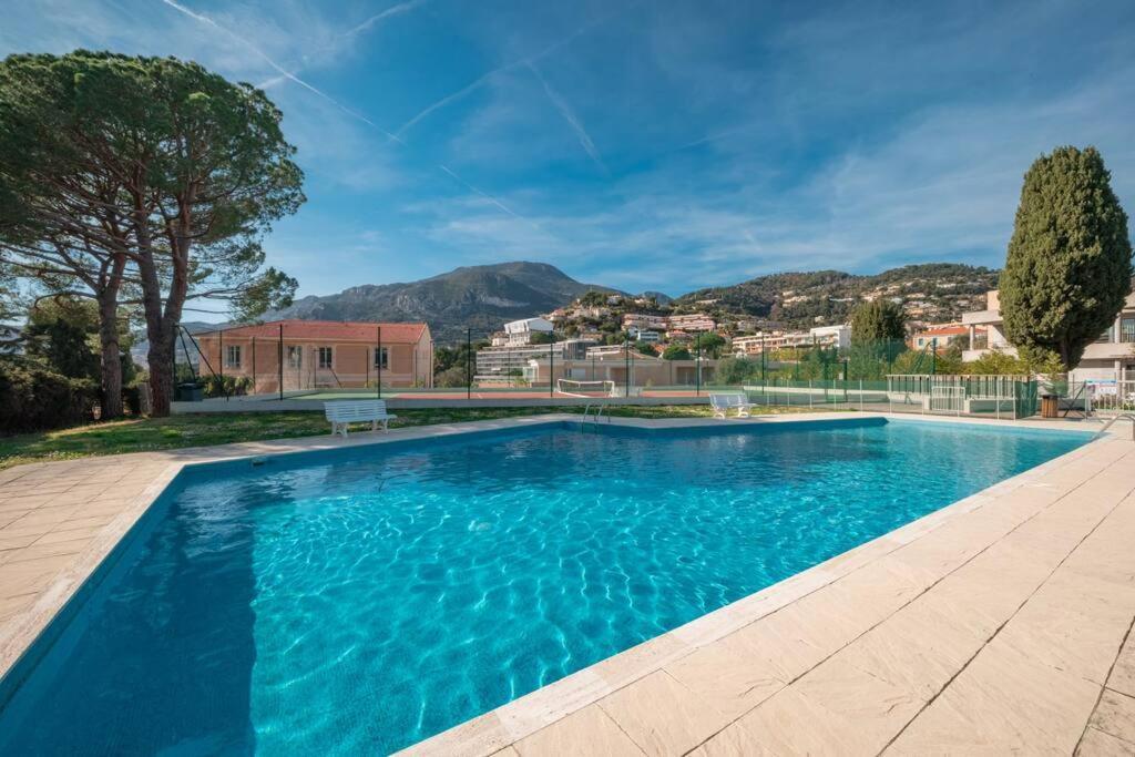 Appartement Familial 6P, Avec Piscine Et Tennis, Proche Mer Roquebrune-Cap-Martin Exterior photo